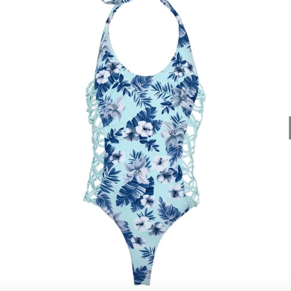 Frankie’s Bikinis Camilla One Piece Hawaiian Mist